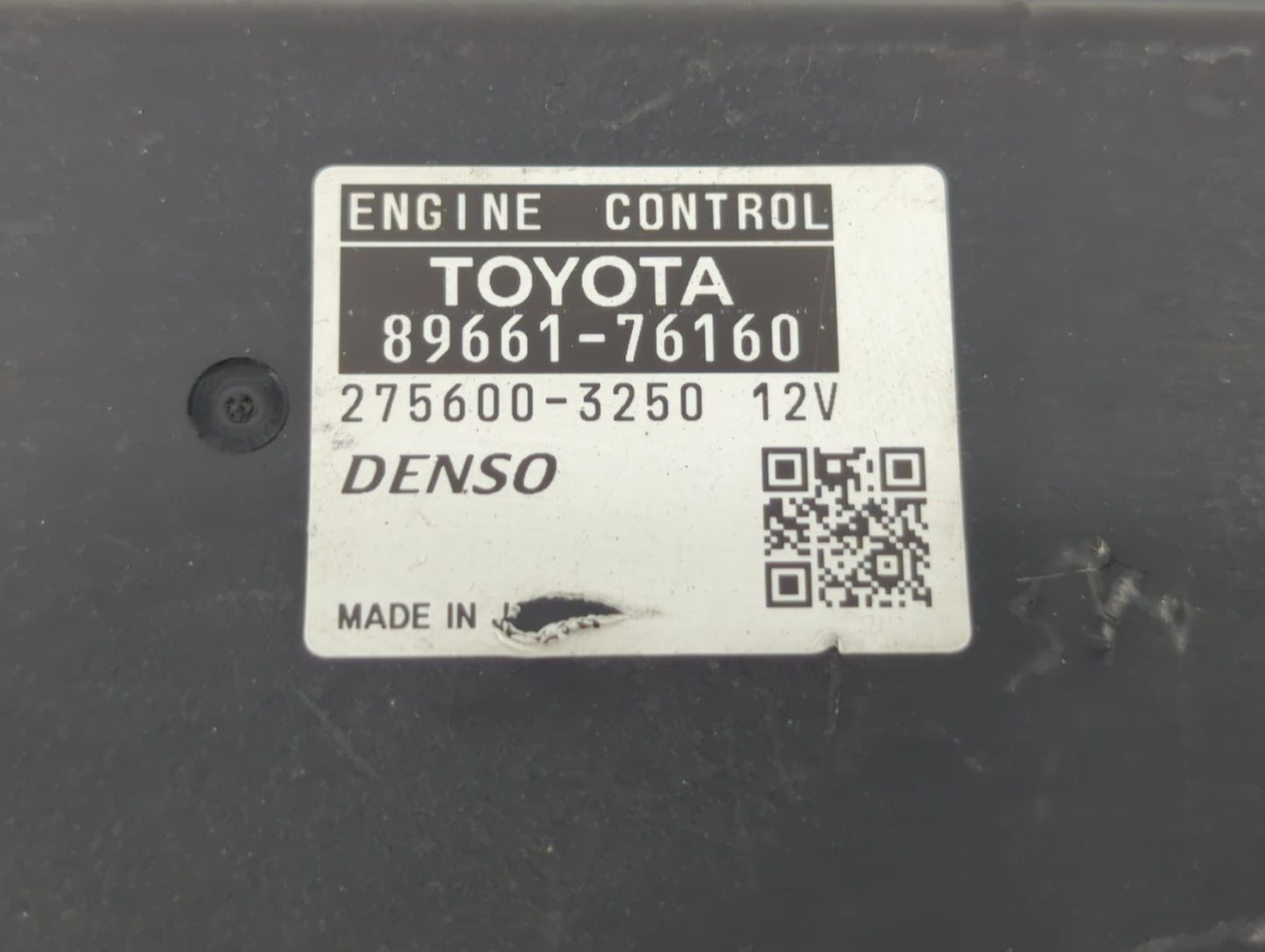 2015-2017 Lexus Ct200h PCM Engine Control Computer ECU ECM PCU OEM P/N:89661-76160 Fits Fits 2015 2016 2017 OEM Used Auto Pa