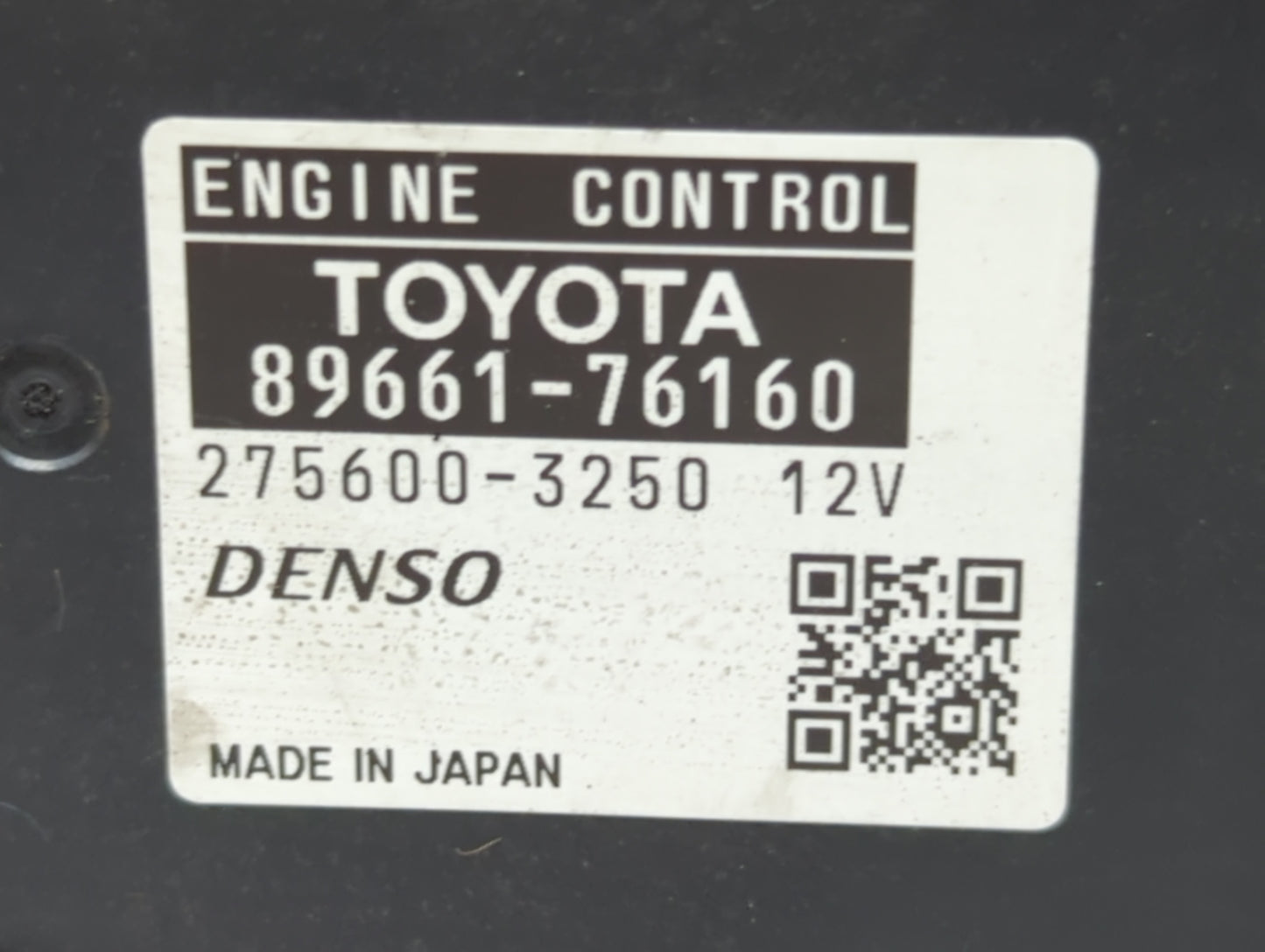 2015-2017 Lexus Ct200h PCM Engine Control Computer ECU ECM PCU OEM P/N:275600-3250 89661-76160 Fits Fits 2015 2016 2017 OEM 