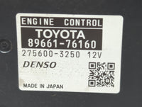 2015-2017 Lexus Ct200h PCM Engine Control Computer ECU ECM PCU OEM P/N:275600-3250 89661-76160 Fits Fits 2015 2016 2017 OEM 