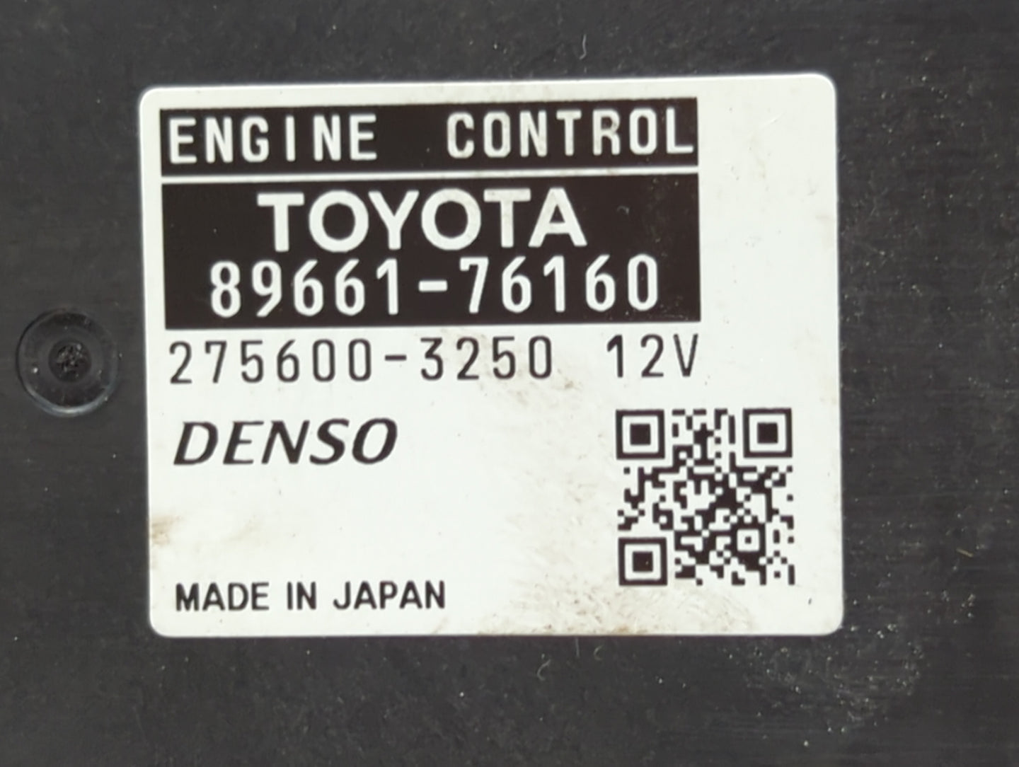 2015-2017 Lexus Ct200h PCM Engine Control Computer ECU ECM PCU OEM P/N:89661-76160 Fits Fits 2015 2016 2017 OEM Used Auto Pa
