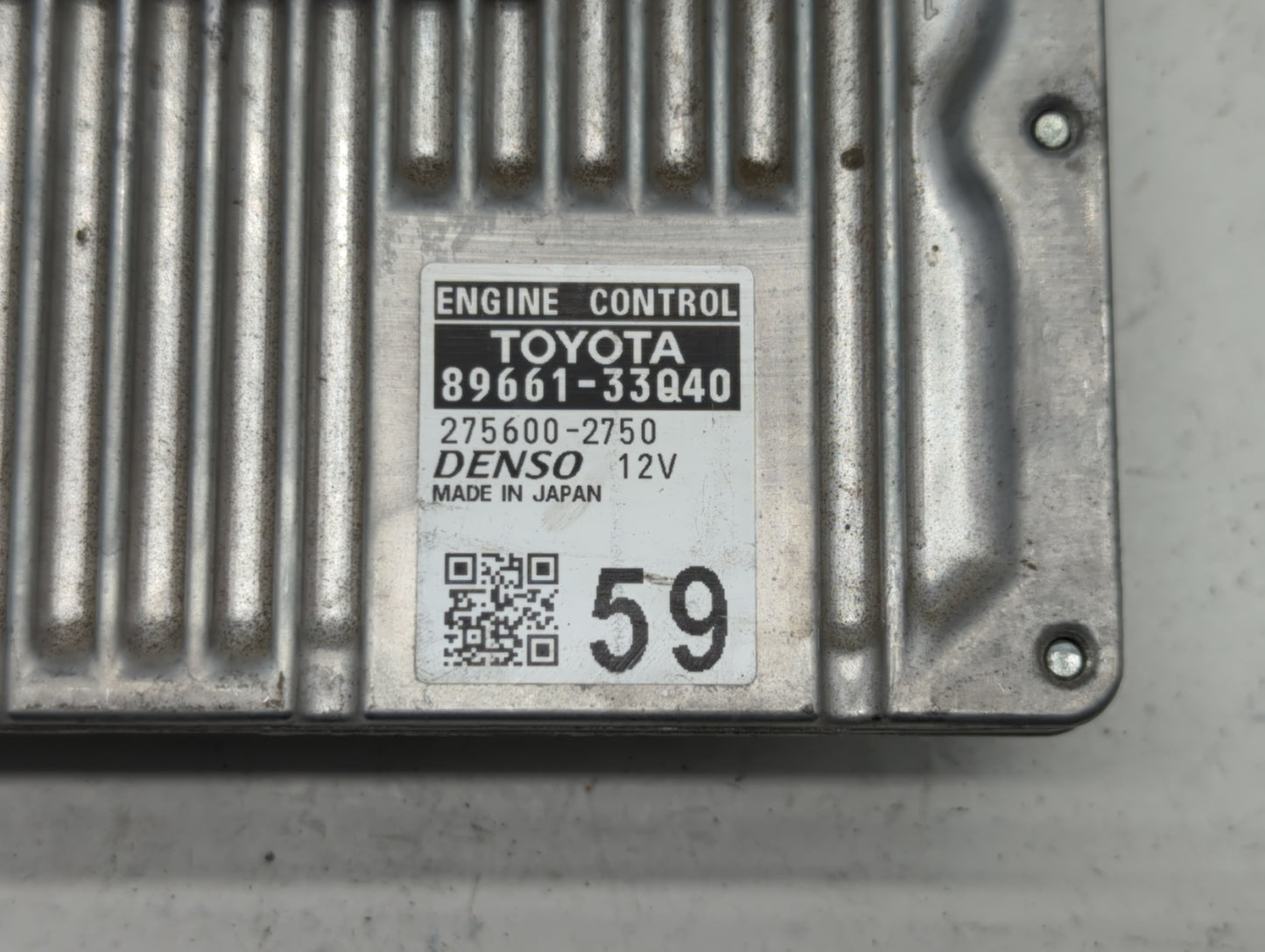 2015 Lexus Es300h PCM Engine Control Computer ECU ECM PCU OEM P/N:89661-33Q40 Fits OEM Used Auto Parts - Oemusedautoparts1.c