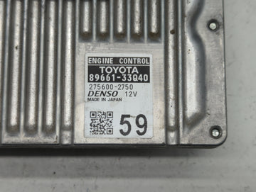 2015 Lexus Es300h PCM Engine Control Computer ECU ECM PCU OEM P/N:89661-33Q40 Fits OEM Used Auto Parts