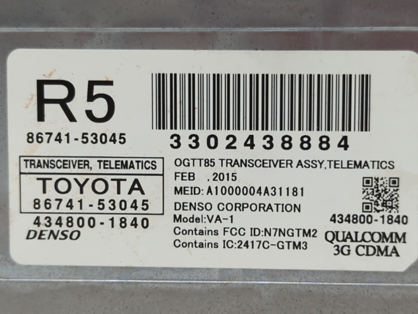 2014-2015 Lexus Es300h Chassis Control Module Ccm Bcm Body Control - Oemusedautoparts1.com
