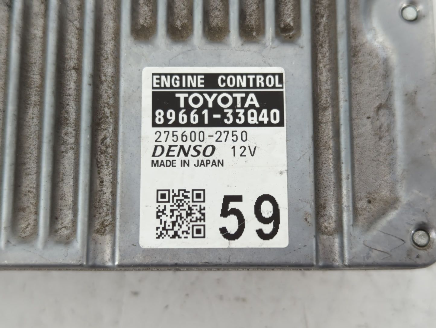 2015 Lexus Es300h PCM Engine Control Computer ECU ECM PCU OEM P/N:275600-2750 89661-33Q40 Fits OEM Used Auto Parts - Oemused