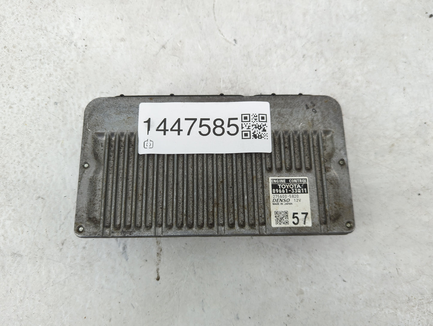 2015 Lexus Es350 PCM Engine Control Computer ECU ECM PCU OEM P/N:89661-33Q11 275600-5820 Fits OEM Used Auto Parts - Oemuseda