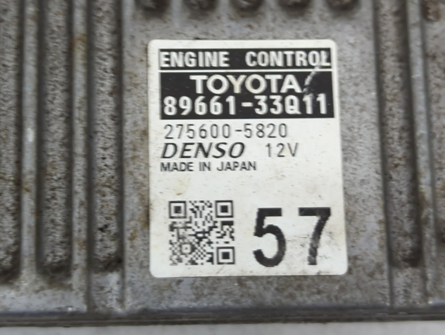 2015 Lexus Es350 PCM Engine Control Computer ECU ECM PCU OEM P/N:89661-33Q11 275600-5820 Fits OEM Used Auto Parts - Oemuseda