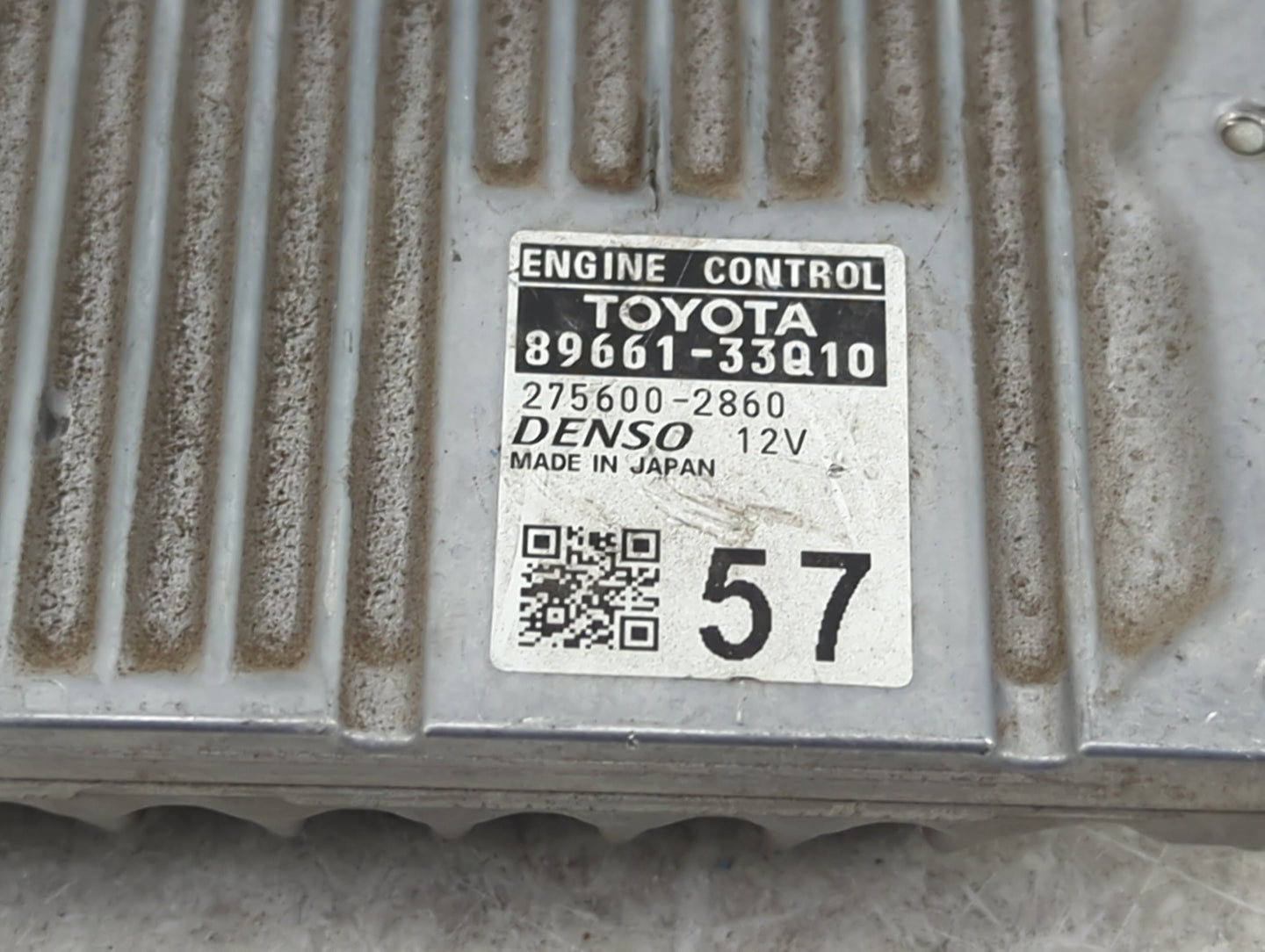 2015 Lexus Es350 PCM Engine Control Computer ECU ECM PCU OEM P/N:89661-33Q10 275600-2860 Fits OEM Used Auto Parts - Oemuseda