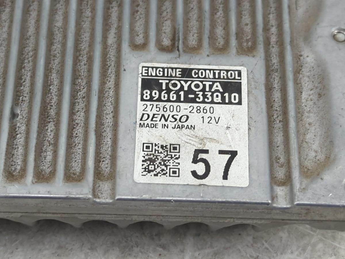 2015 Lexus Es350 PCM Engine Control Computer ECU ECM PCU OEM P/N:89661-33Q10 275600-2860 OEM Used Auto Parts - Oemusedautopa