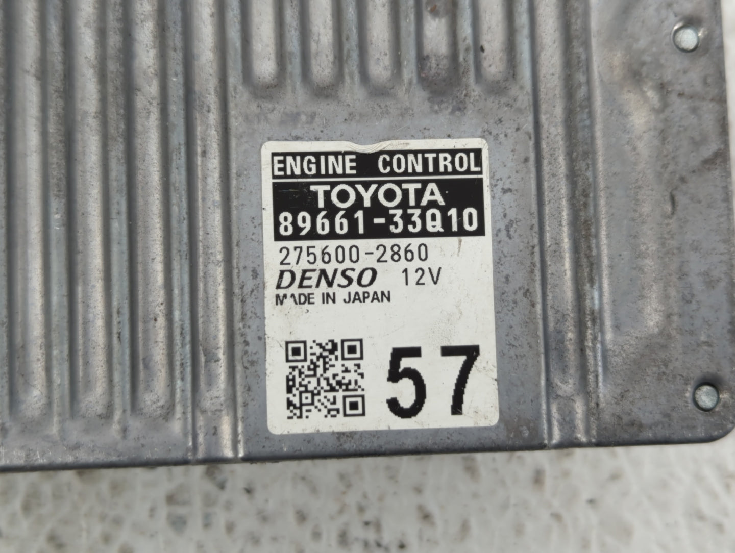 2015 Lexus Es350 PCM Engine Control Computer ECU ECM PCU OEM P/N:89661-33Q11 89661-33Q10 Fits OEM Used Auto Parts - Oemuseda