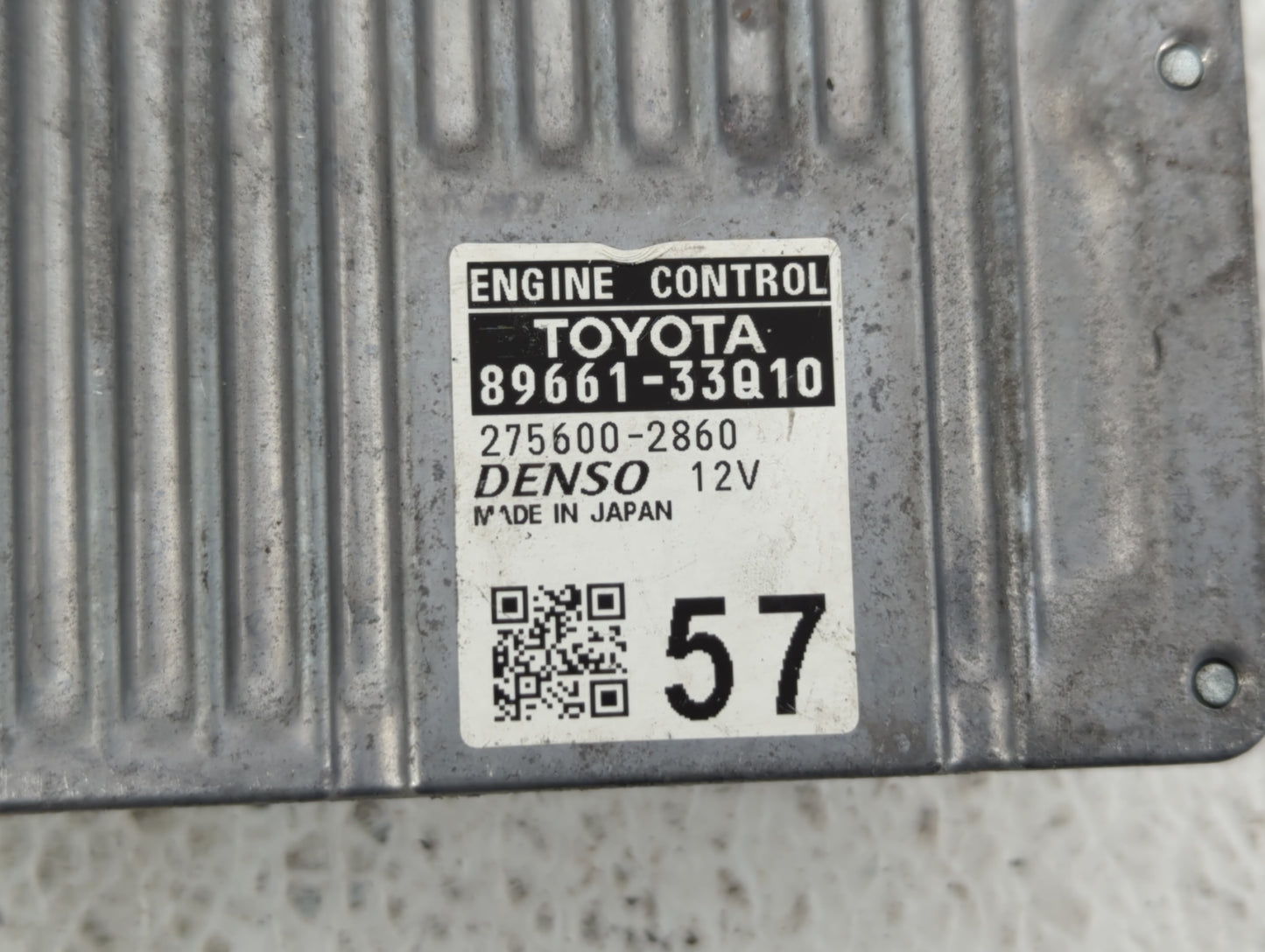 2015 Lexus Es350 PCM Engine Control Computer ECU ECM PCU OEM P/N:89661-33Q11 89661-33Q10 Fits OEM Used Auto Parts - Oemuseda