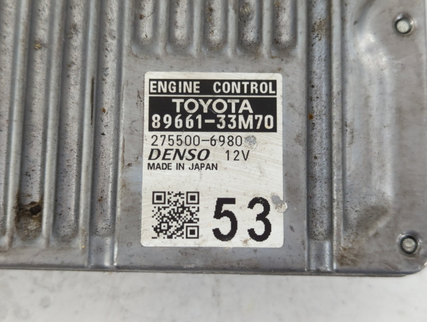 2015 Lexus Es350 PCM Engine Control Computer ECU ECM PCU OEM P/N:89661-33M70 Fits OEM Used Auto Parts - Oemusedautoparts1.co