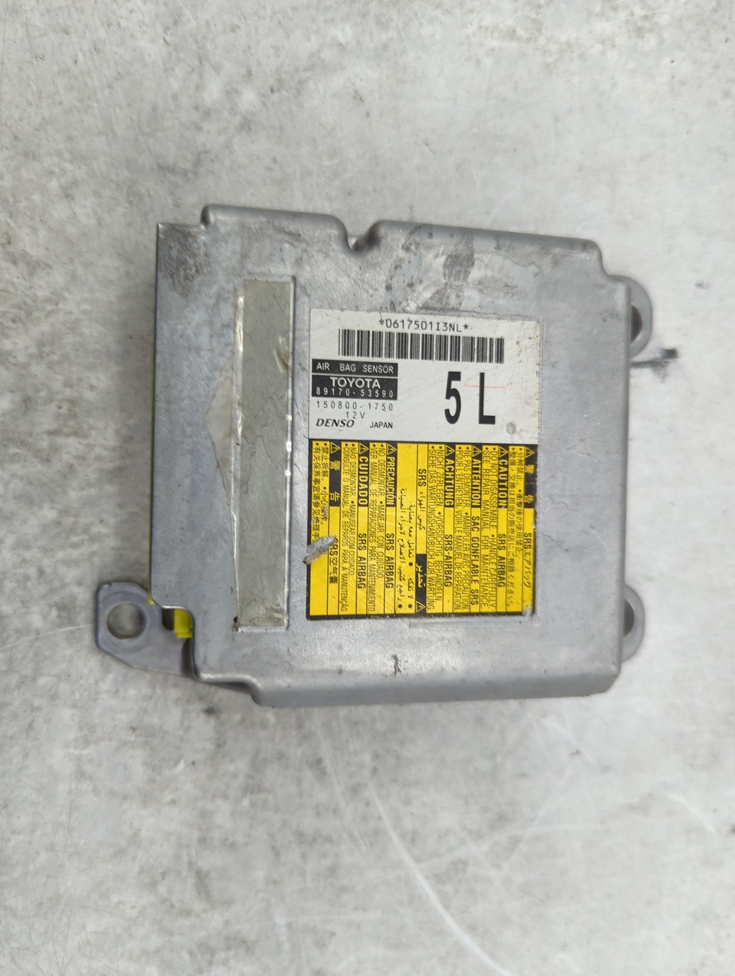 2014-2015 Lexus Is250 Safety Restraint Srs Airbag Control Module - Oemusedautoparts1.com