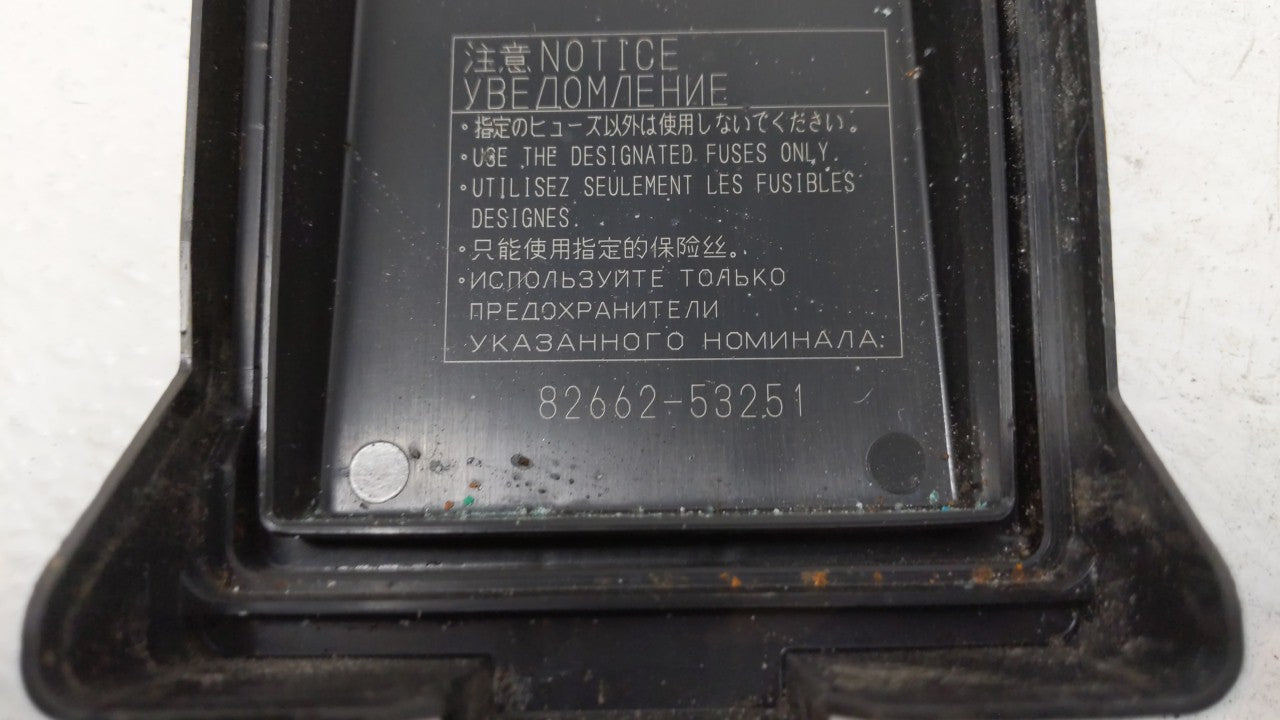 2014-2015 Lexus Is250 Fusebox Fuse Box Panel Relay Module P/N:82662-53251 Fits Fits 2014 2015 OEM Used Auto Parts - Oemuseda