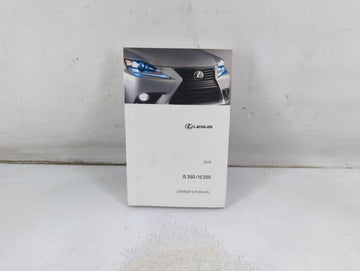 2015 Lexus Is350 Owners Manual Book Guide P/N:01999-53C50 OEM Used Auto Parts - Oemusedautoparts1.com