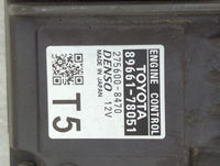 2015-2017 Lexus Nx200t PCM Engine Control Computer ECU ECM PCU OEM P/N:89661-78051 Fits Fits 2015 2016 2017 OEM Used Auto Pa