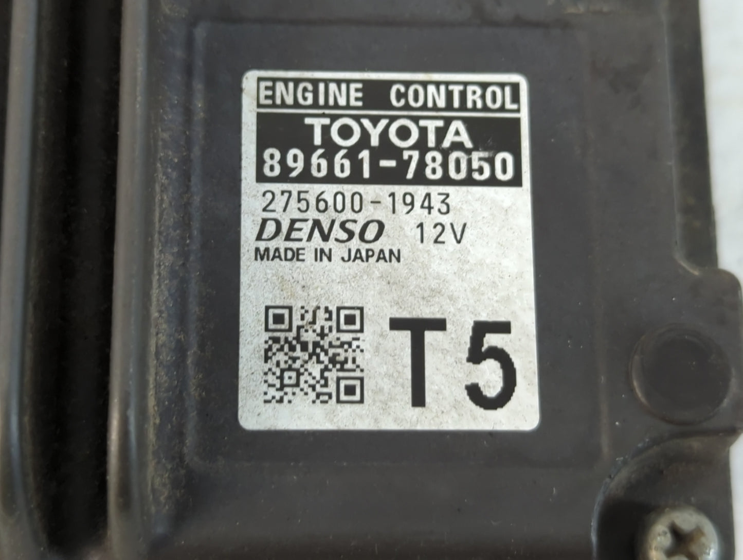 2015-2017 Lexus Nx200t PCM Engine Control Computer ECU ECM PCU OEM P/N:89661-78050 Fits Fits 2015 2016 2017 OEM Used Auto Pa
