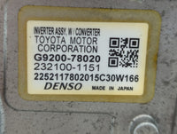 2015-2016 Lexus Nx300 Hybrid DC Synergy Drive Power Inverter P/N:G9200-78020 Fits Fits 2015 2016 OEM Used Auto Parts - Oemus
