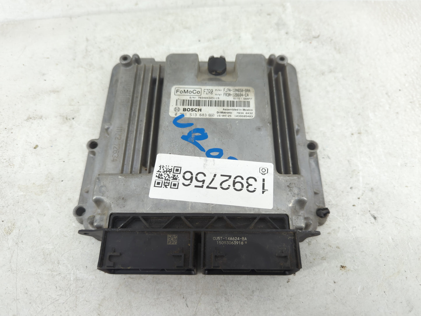2015 Lincoln Mkc PCM Engine Control Computer ECU ECM PCU OEM P/N:FR3A-12B684-EA FJ7A-12A650-BRA Fits OEM Used Auto Parts - O