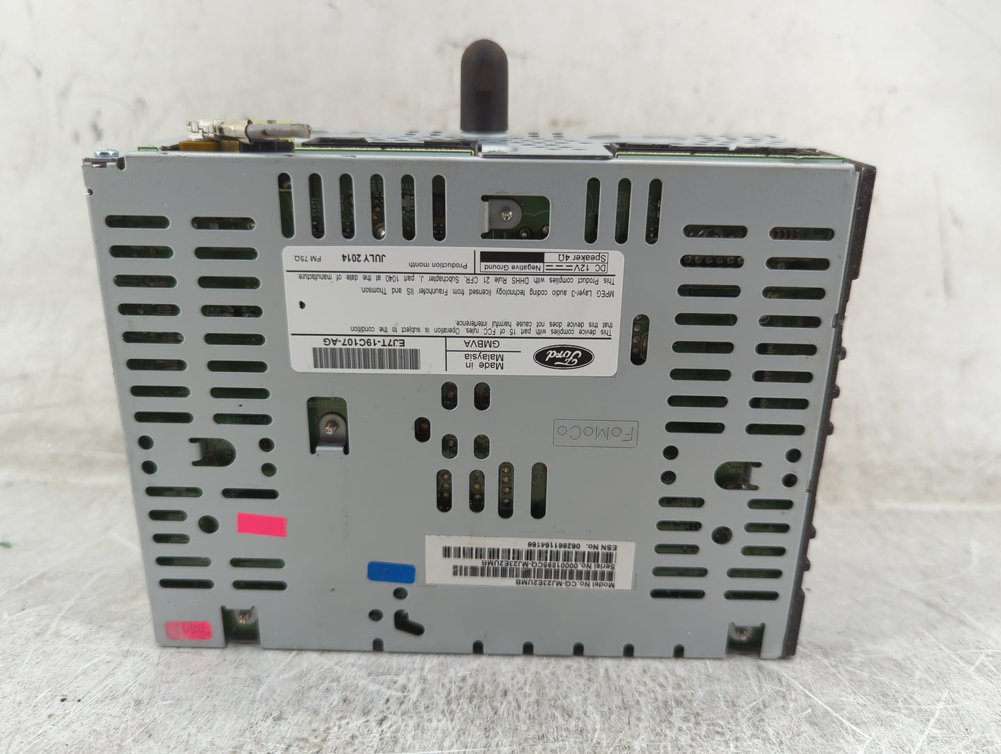 2015 Lincoln Mkc Radio AM FM Cd Player Receiver Replacement P/N:EJ7T-19C107-AG CQ-MJ23EUMB Fits OEM Used Auto Parts - Oemuse