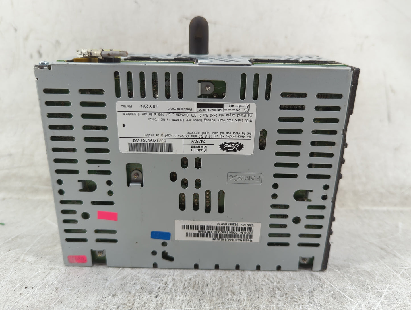 2015 Lincoln Mkc Radio AM FM Cd Player Receiver Replacement P/N:EJ7T-19C107-AG CQ-MJ23EUMB Fits OEM Used Auto Parts - Oemuse