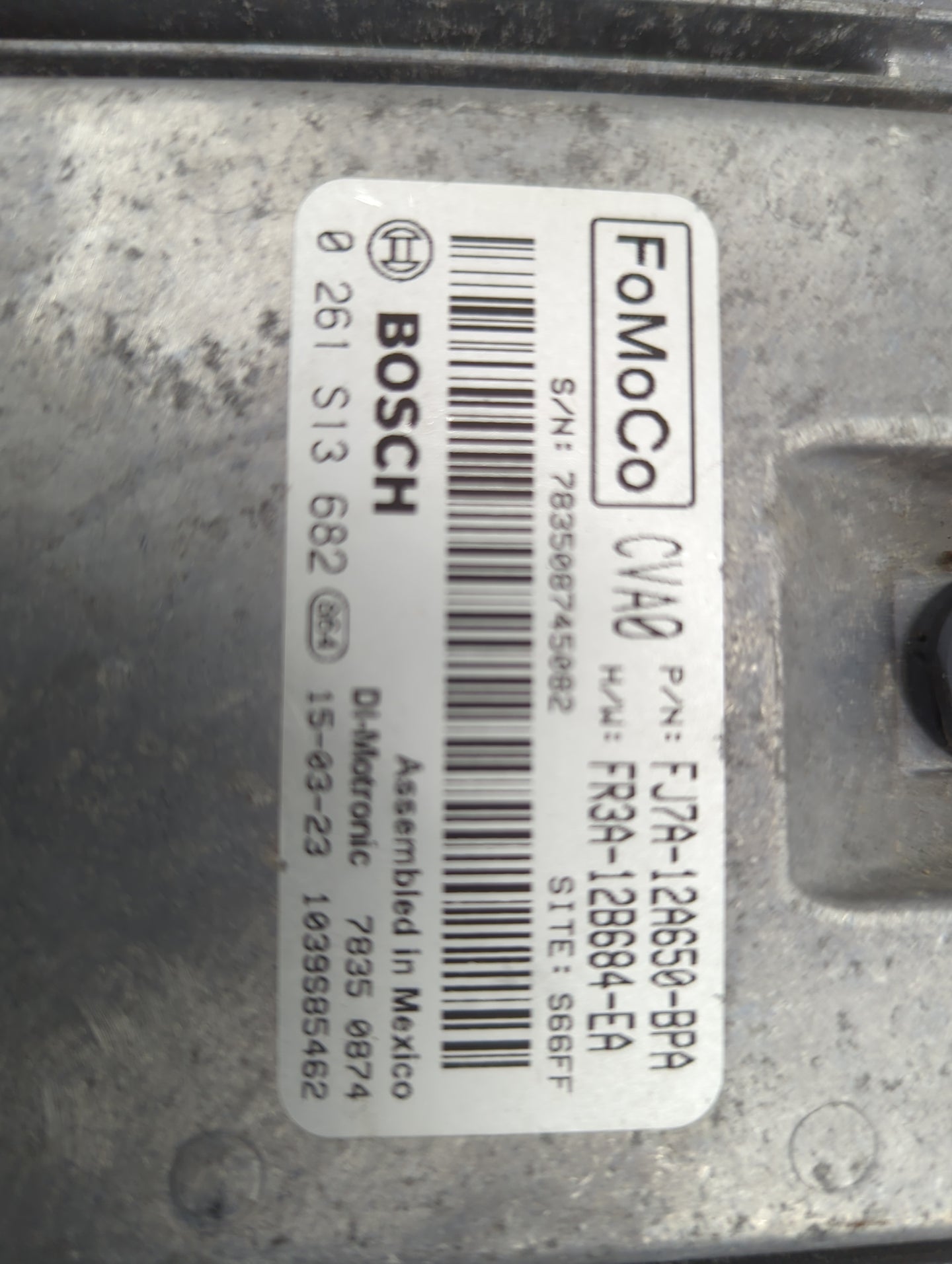 2015-2019 Lincoln Mkc PCM Engine Control Computer ECU ECM PCU OEM P/N:FJ7A-12A650-BPA FR3A-12B684-EA Fits OEM Used Auto Part