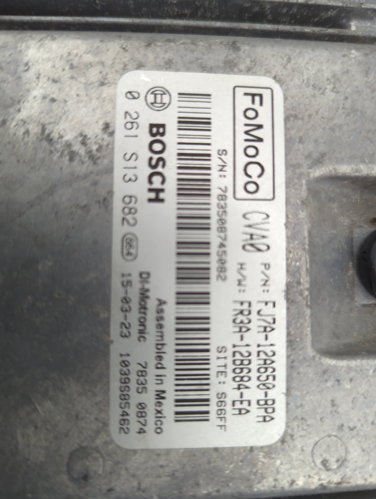 2015-2019 Lincoln Mkc PCM Engine Control Computer ECU ECM PCU OEM P/N:FJ7A-12A650-BPA FR3A-12B684-EA Fits OEM Used Auto Part