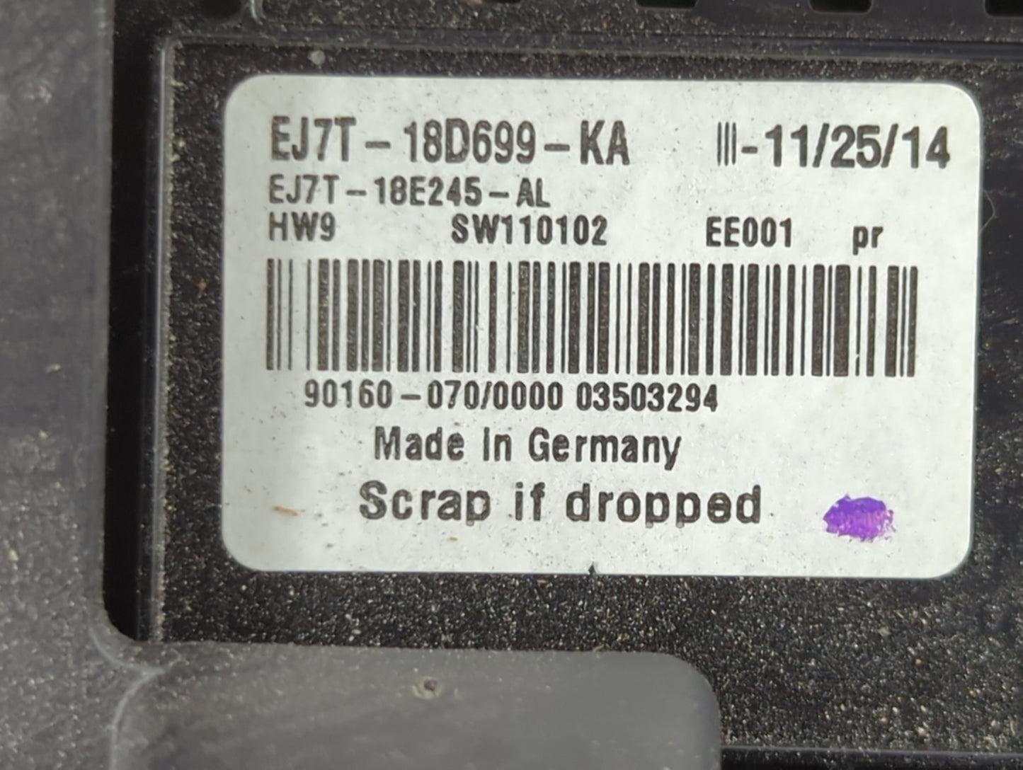 2015 Lincoln Mkc Climate Control Module Temperature AC/Heater Replacement P/N:EJ7T-18D699-KA EJ7T-18E245-AL Fits OEM Used Au