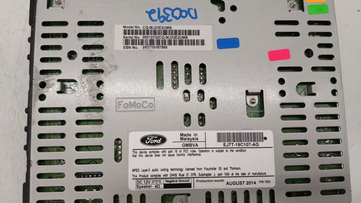 2015-2015 Lincoln Mkc Am Fm Cd Player Radio Receiver 239629 - Oemusedautoparts1.com