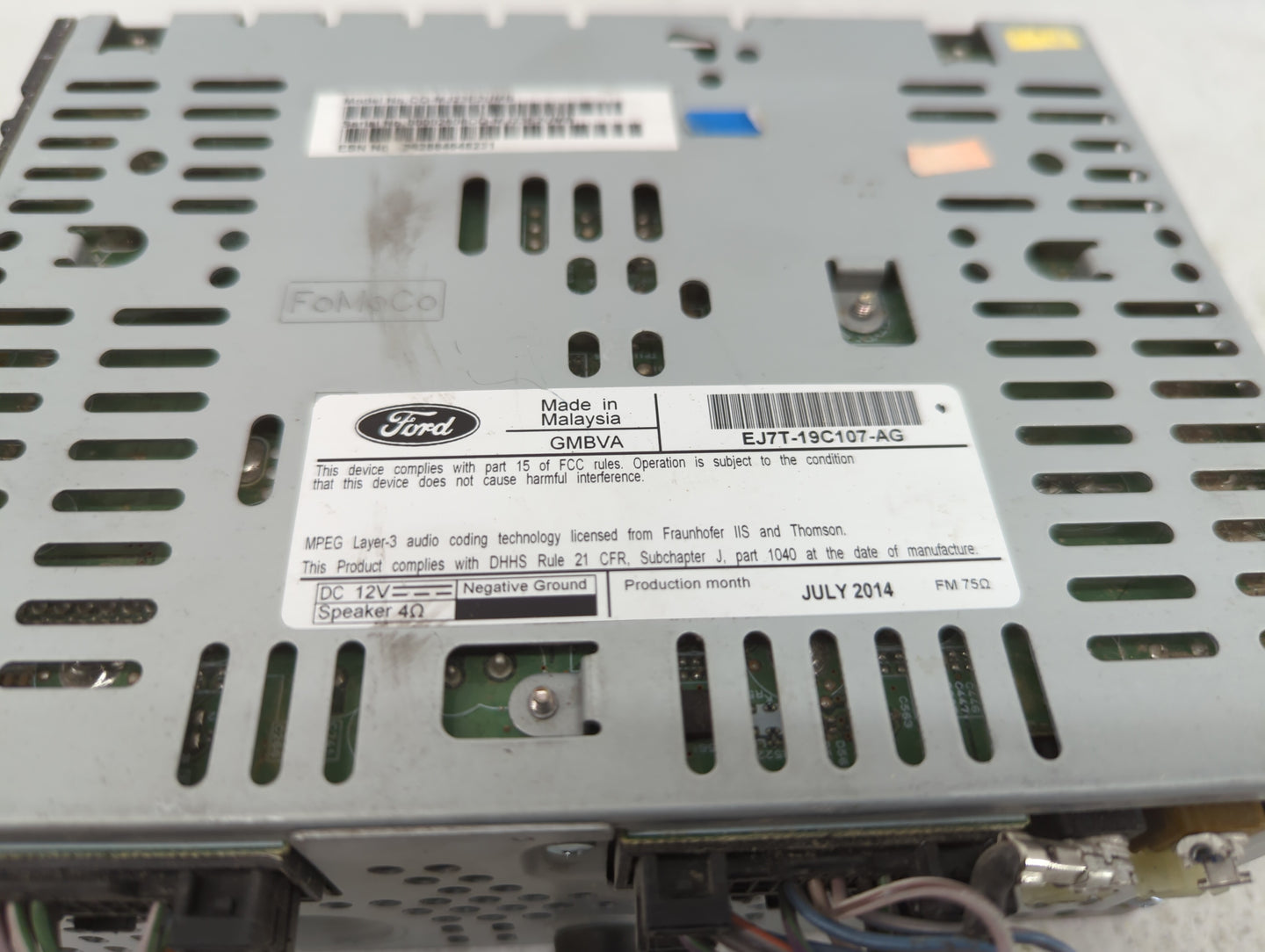 2015-2015 Lincoln Mkc Am Fm Cd Player Radio Receiver - Oemusedautoparts1.com