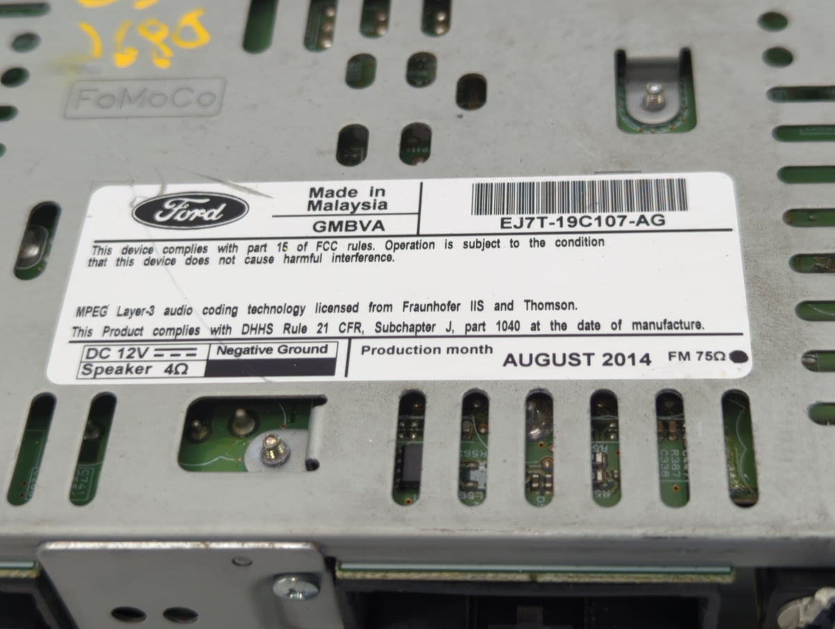 2015-2015 Lincoln Mkc Am Fm Cd Player Radio Receiver 466107 - Oemusedautoparts1.com