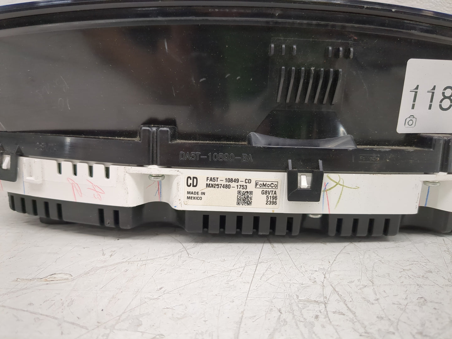 2014-2016 Lincoln Mks Instrument Cluster Speedometer Gauges P/N:FA5T-10849-CD Fits Fits 2014 2015 2016 OEM Used Auto Parts -