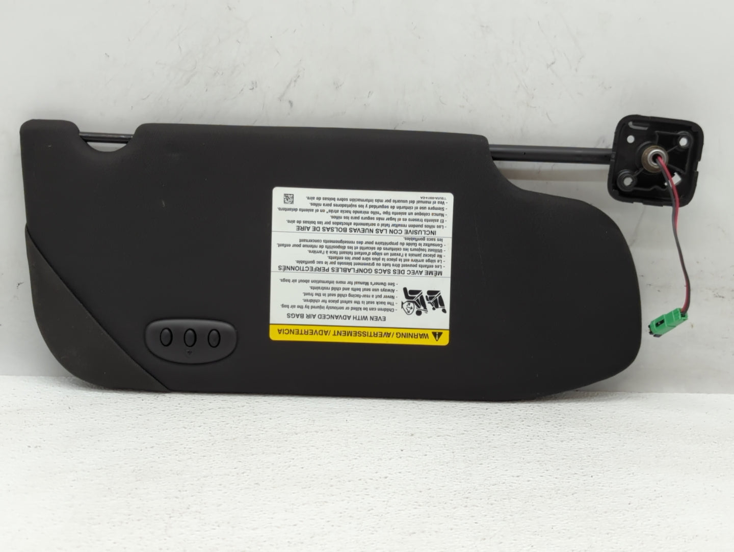 2010-2016 Lincoln Mks Sun Visor Shade Replacement Passenger Right Mirror Fits OEM Used Auto Parts - Oemusedautoparts1.com