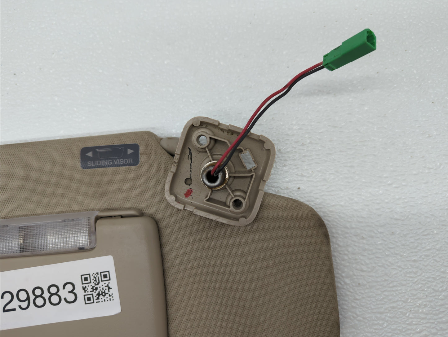 2011-2015 Lincoln Mkx Sun Visor Shade Replacement Passenger Right Mirror Fits Fits 2011 2012 2013 2014 2015 OEM Used Auto Pa