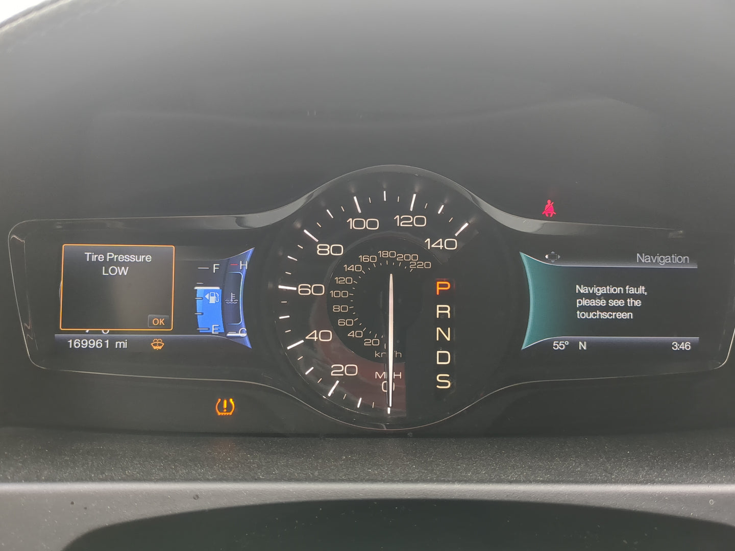 2014-2015 Lincoln Mkx Instrument Cluster Speedometer Gauges Fits Fits 2014 2015 OEM Used Auto Parts - Oemusedautoparts1.com