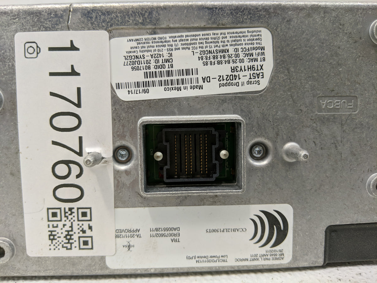 Lincoln Mkz Am Fm Cd Player Radio Receiver 1170760 - Oemusedautoparts1.com
