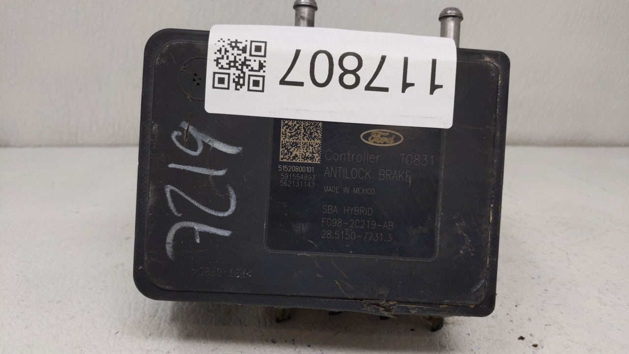 2014-2016 Lincoln Mkz ABS Pump Control Module Replacement P/N:FG98-2C555-AC Fits Fits 2014 2015 2016 OEM Used Auto Parts - O