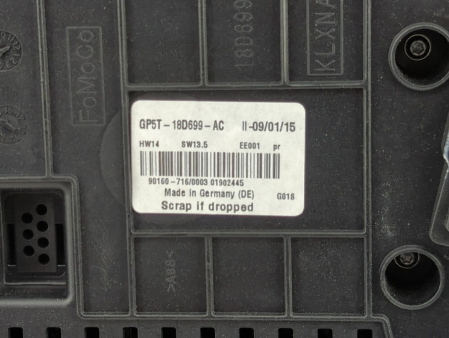 2015-2016 Lincoln Mkz Radio Control Panel - Oemusedautoparts1.com