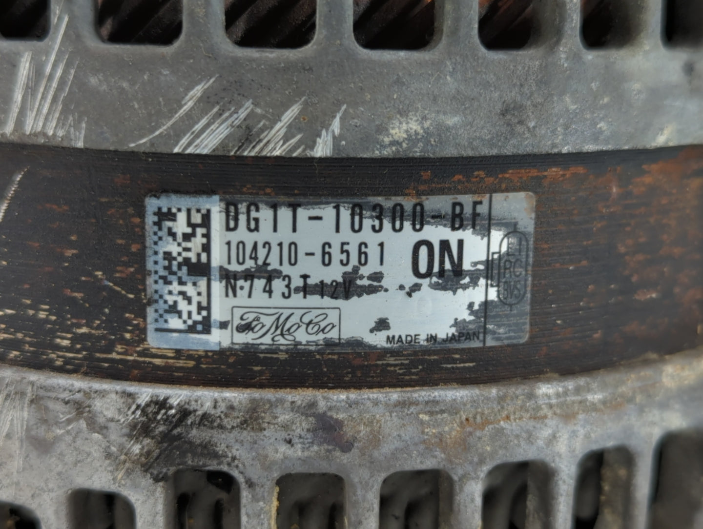 2013-2019 Lincoln Mkz Alternator Replacement Generator Charging Assembly Engine OEM P/N:DG1T-10300-BF DG1T-10300-GA Fits OEM