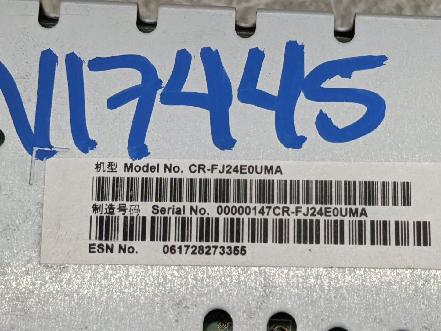 2015 Lincoln Mkz Radio AM FM Cd Player Receiver Replacement P/N:CR-FJ24E0UMA FP5T-18D818-BD Fits OEM Used Auto Parts - Oemus
