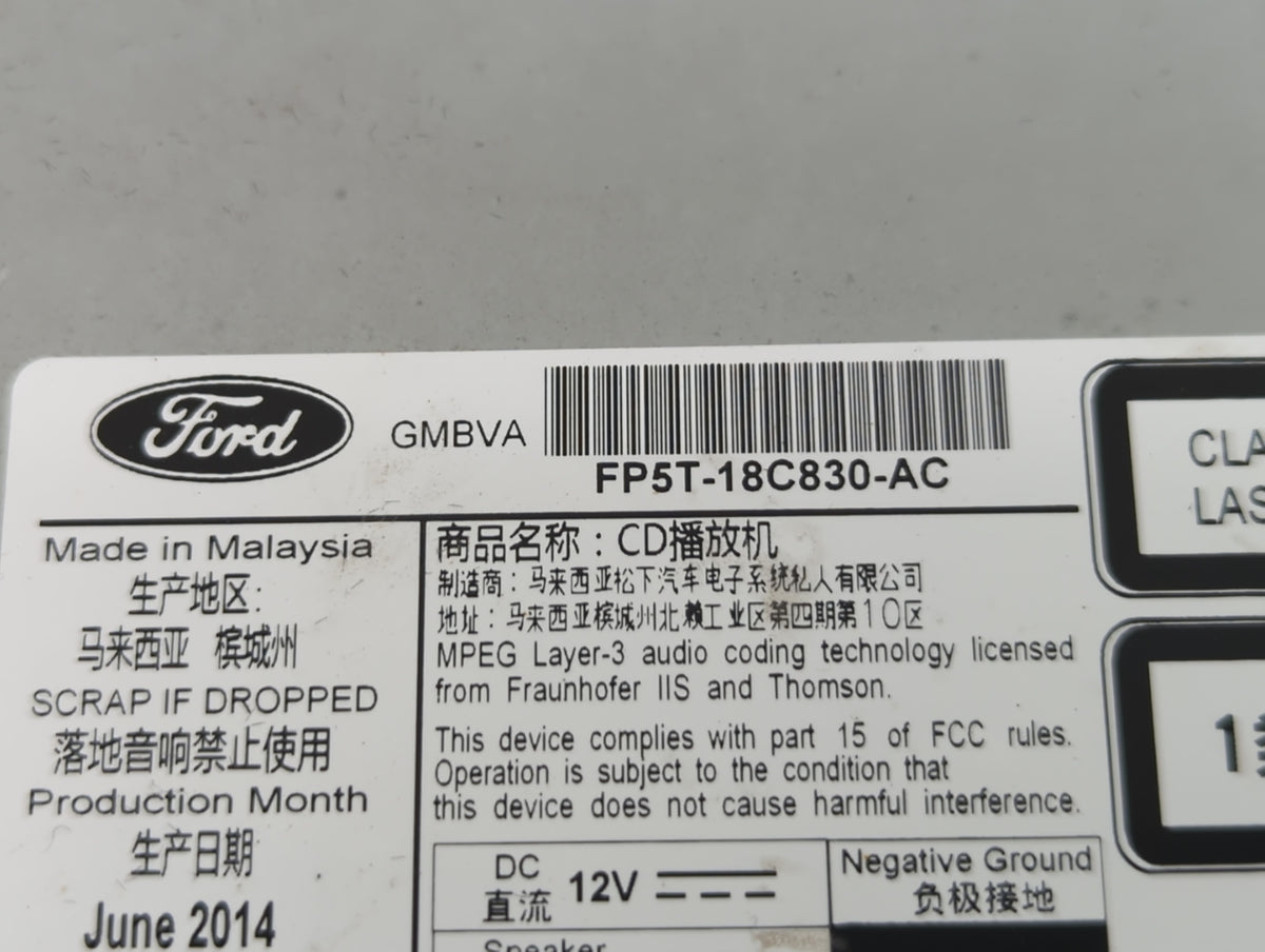 2015-2020 Lincoln Mkz Am Fm Cd Player Radio Receiver 577327 - Oemusedautoparts1.com