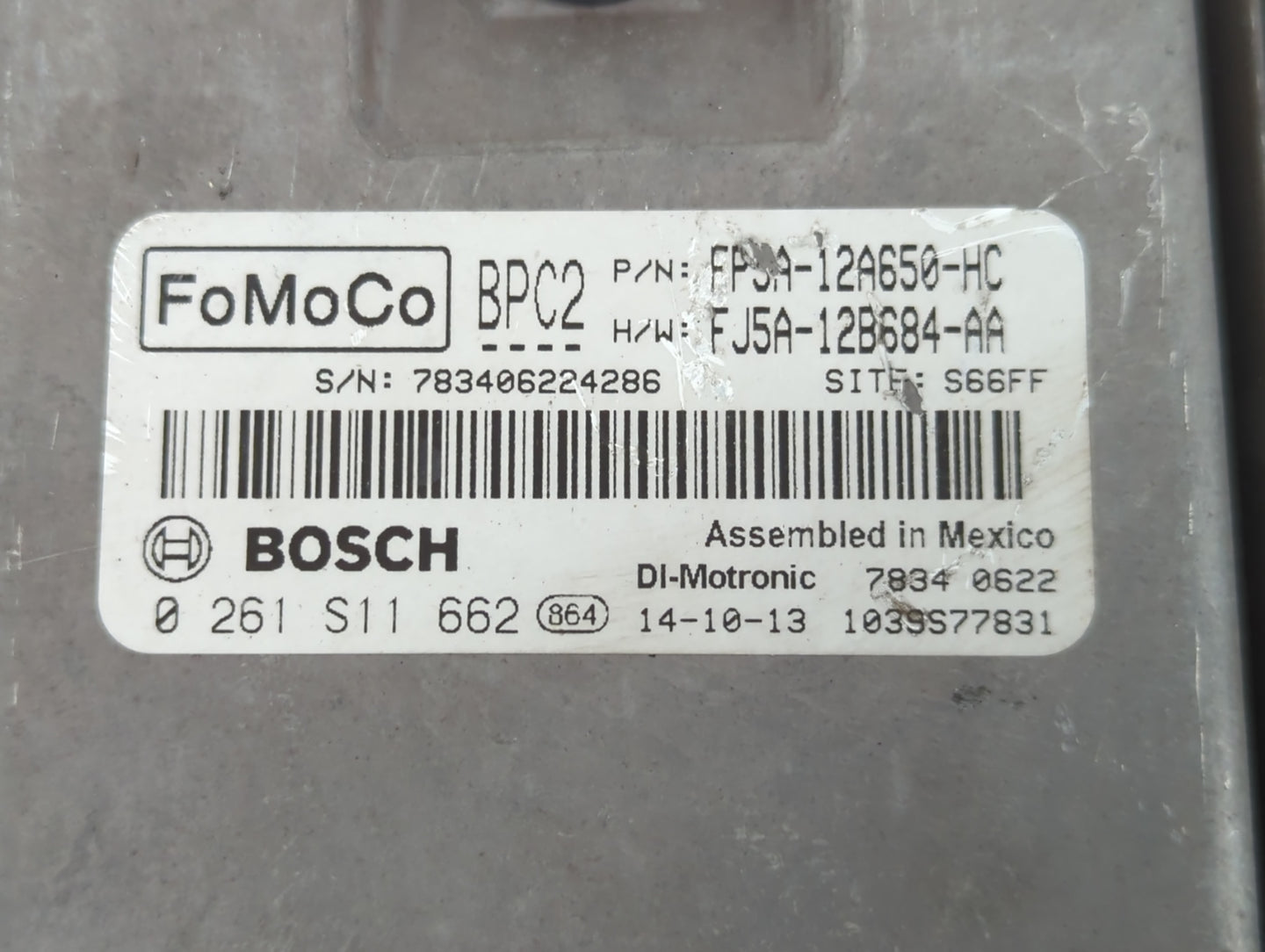 2015 Lincoln Mkz PCM Engine Control Computer ECU ECM PCU OEM P/N:FJ5A-12B684-AA FP5A-12A650-HC Fits OEM Used Auto Parts - Oe