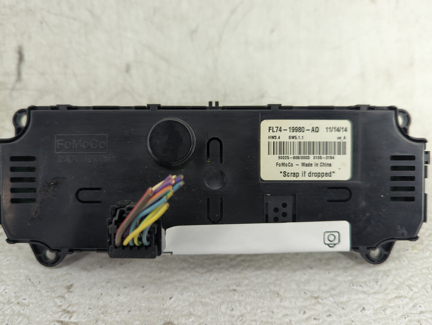 2015-2016 Lincoln Navigator Climate Control Module Temperature AC/Heater Replacement P/N:FL74-19980-AD Fits Fits 2015 2016 O