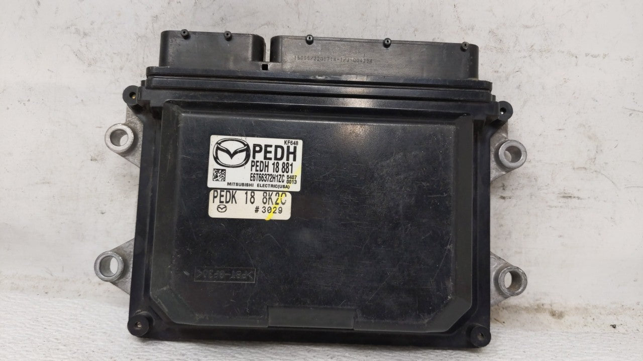 2015 Mazda 3 PCM Engine Control Computer ECU ECM PCU OEM P/N:PEDH 18 881 PEDH 18 881 Fits OEM Used Auto Parts - Oemusedautop