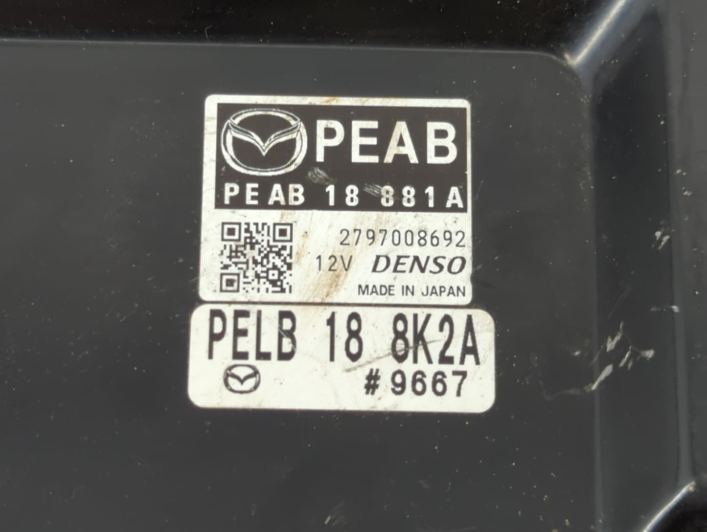 2014-2016 Mazda 3 PCM Engine Control Computer ECU ECM PCU OEM P/N:PEAB 18 881A Fits Fits 2014 2015 2016 OEM Used Auto Parts 