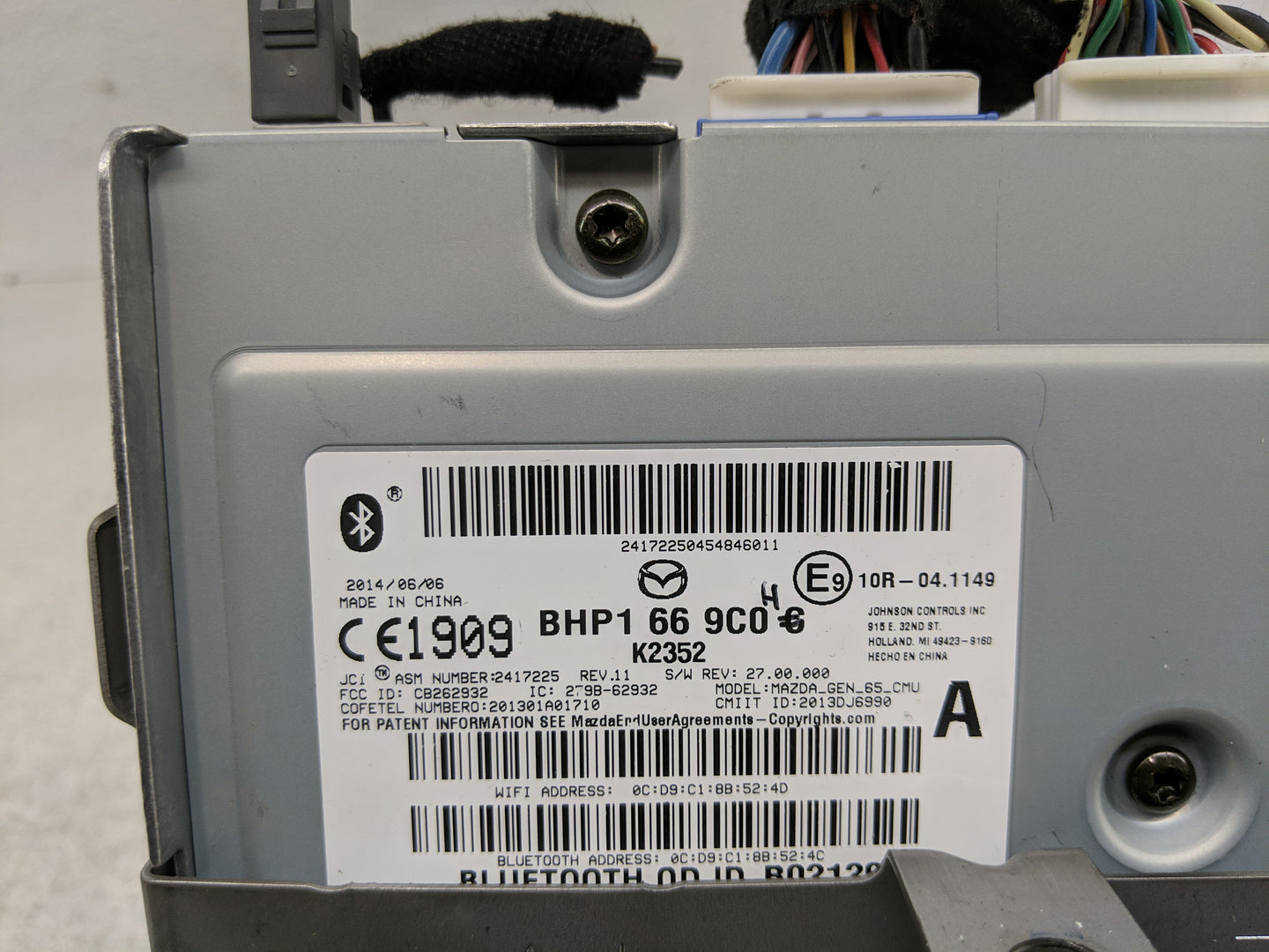 2015 Mazda 3 Radio AM FM Cd Player Receiver Replacement P/N:BHP1 66 9C0 Fits Fits 2004 2005 2006 OEM Used Auto Parts - Oemus