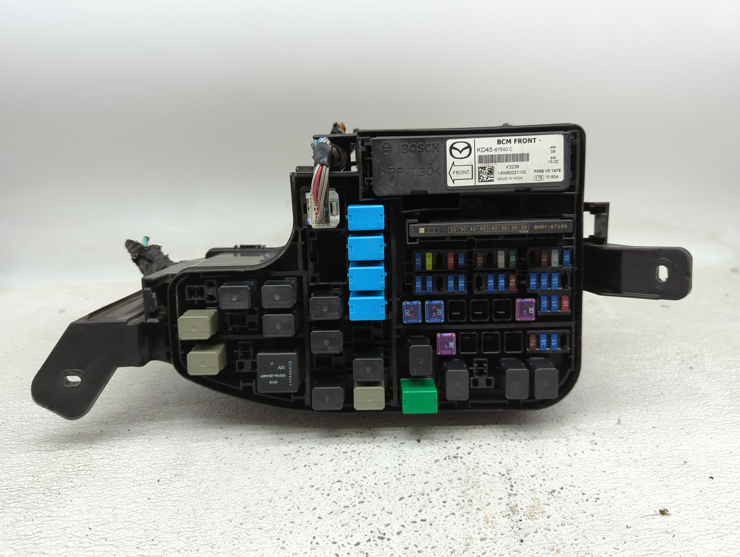2014-2016 Mazda 3 Fusebox Fuse Box Panel Relay Module P/N:KD45-675X0 Fits Fits 2014 2015 2016 OEM Used Auto Parts - Oemuseda