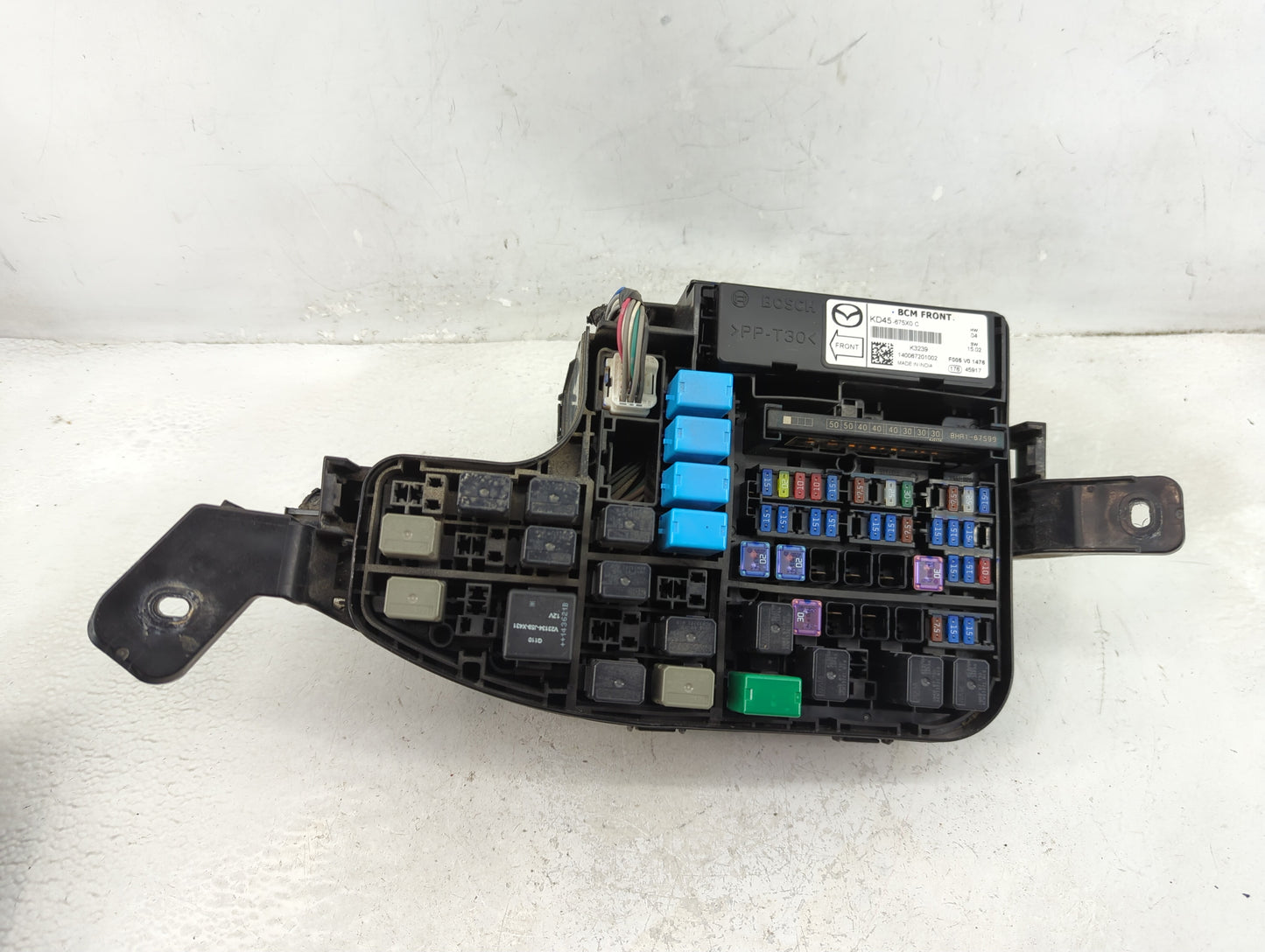 2014-2016 Mazda 3 Fusebox Fuse Box Panel Relay Module P/N:KD45-675X0 C Fits Fits 2014 2015 2016 OEM Used Auto Parts - Oemuse