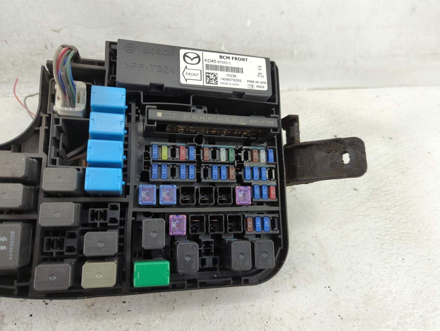 2014-2016 Mazda 3 Fusebox Fuse Box Panel Relay Module P/N:KD45-675X0 Fits Fits 2014 2015 2016 OEM Used Auto Parts - Oemuseda