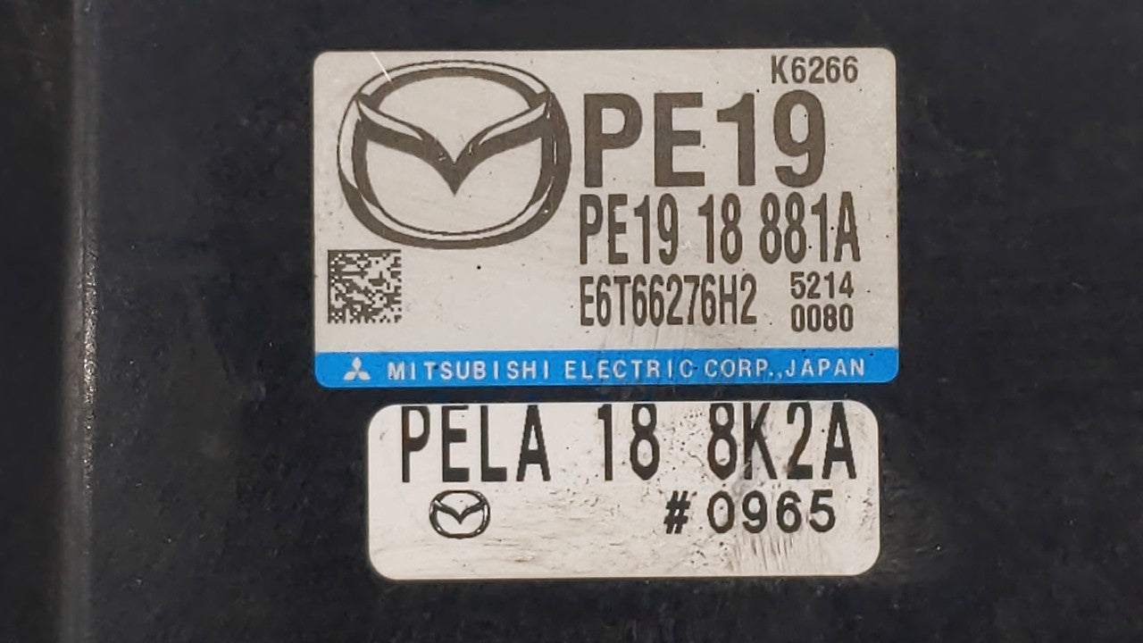 2014 Mazda 3 PCM Engine Control Computer ECU ECM PCU OEM P/N:PE19 18 881A PS5G 18 8K2, PEDM 18 881, PEAB 18 881A, PEDH 18 88