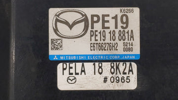 2014 Mazda 3 PCM Engine Control Computer ECU ECM PCU OEM P/N:PE19 18 881A PS5G 18 8K2, PEDM 18 881, PEAB 18 881A, PEDH 18 881 Fits OEM Used Auto Parts